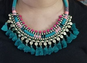 Boho Bib Tassel Necklace